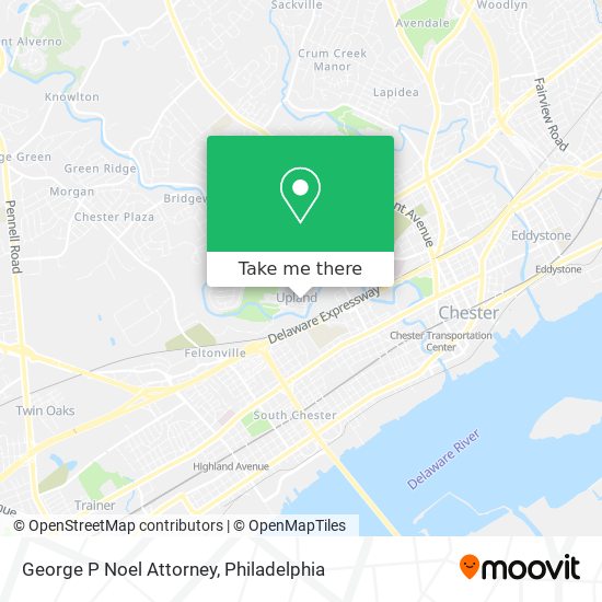 George P Noel Attorney map