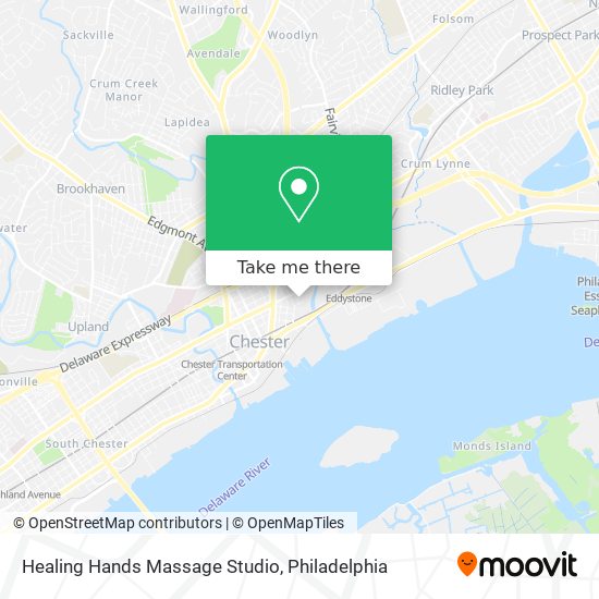 Mapa de Healing Hands Massage Studio