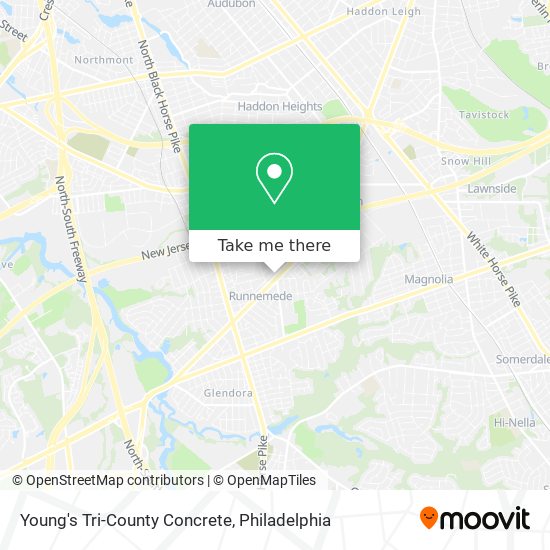 Mapa de Young's Tri-County Concrete