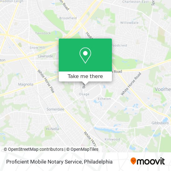 Proficient Mobile Notary Service map