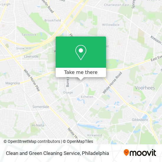 Mapa de Clean and Green Cleaning Service