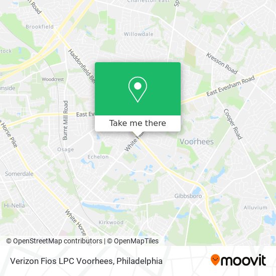 Verizon Fios LPC Voorhees map