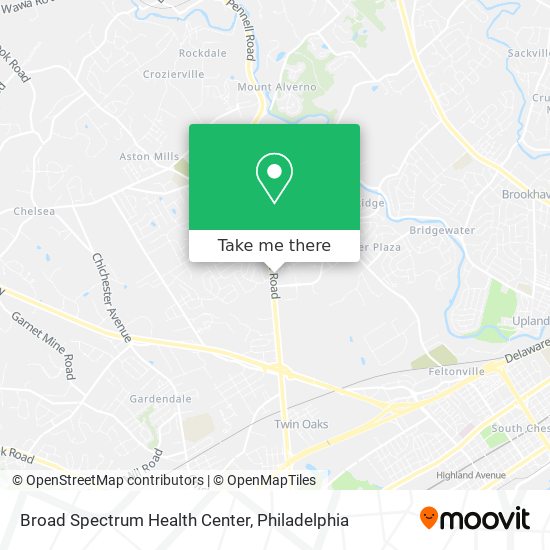 Broad Spectrum Health Center map