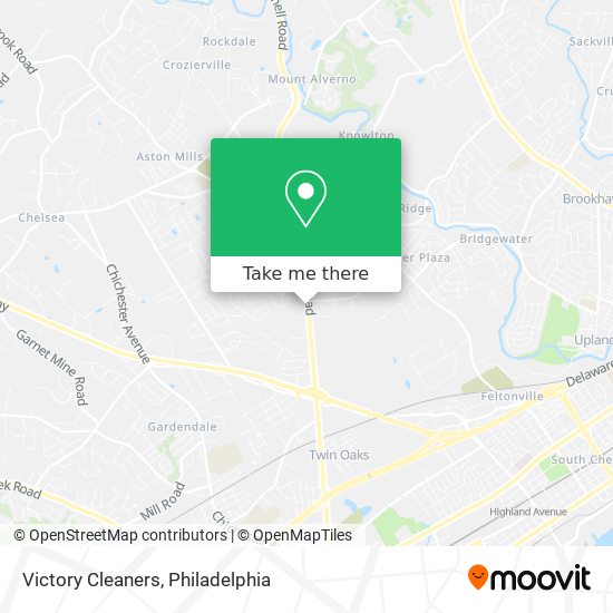 Victory Cleaners map