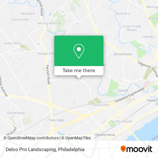 Mapa de Delco Pro Landscaping