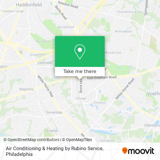 Air Conditioning & Heating by Rubino Servce map