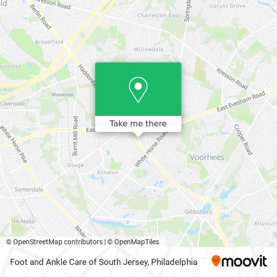 Foot and Ankle Care of South Jersey map