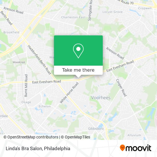 Linda's Bra Salon map