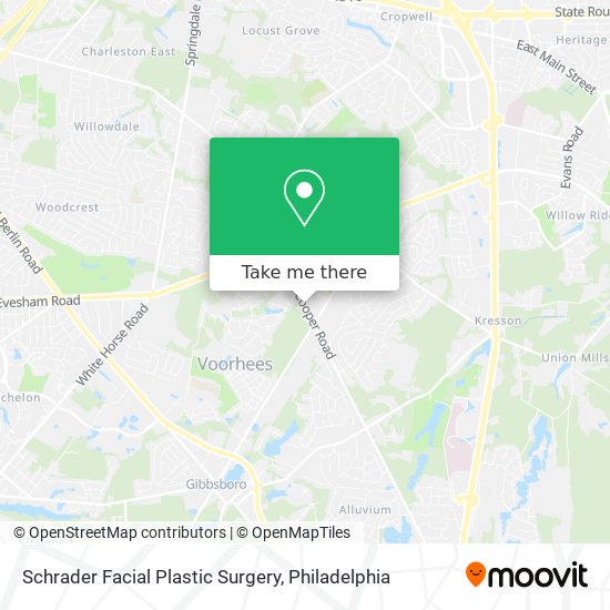 Schrader Facial Plastic Surgery map
