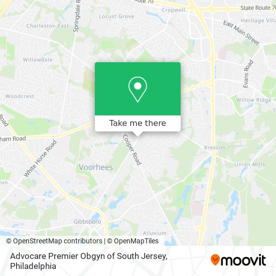 Advocare Premier Obgyn of South Jersey map