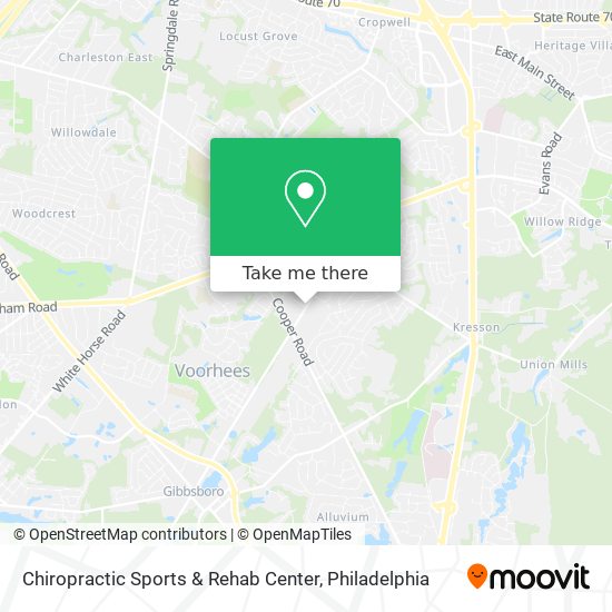 Chiropractic Sports & Rehab Center map