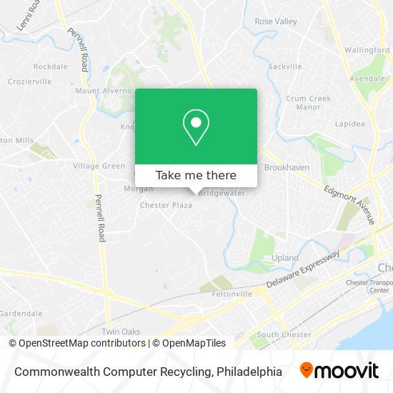 Commonwealth Computer Recycling map