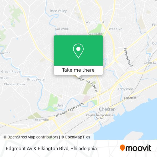 Edgmont Av & Elkington Blvd map