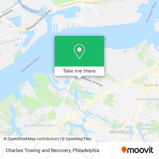 Charlies Towing and Recovery map