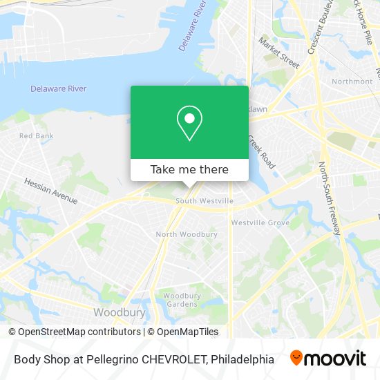 Mapa de Body Shop at Pellegrino CHEVROLET