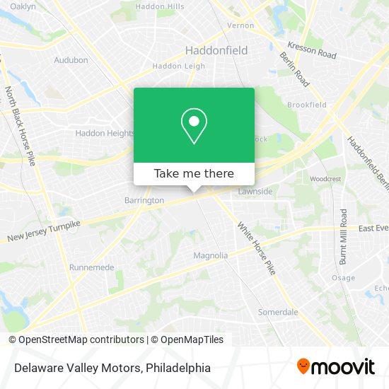 Delaware Valley Motors map