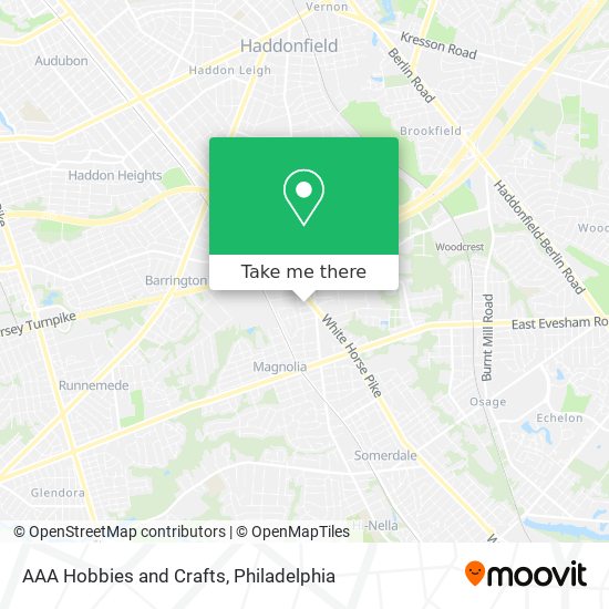 Mapa de AAA Hobbies and Crafts