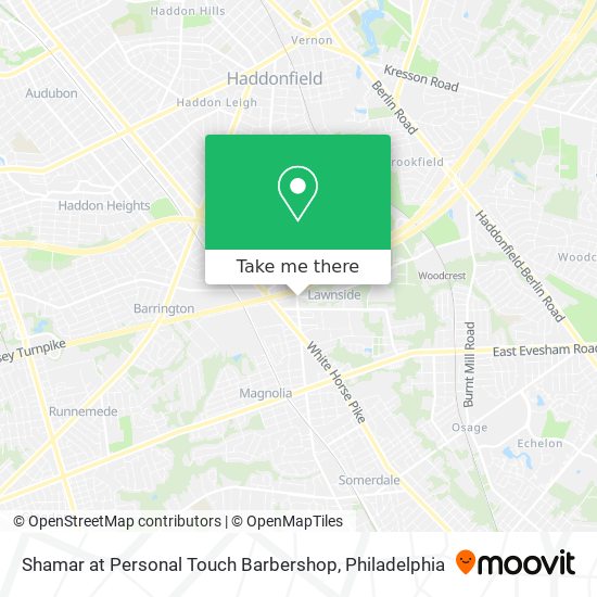 Shamar at Personal Touch Barbershop map