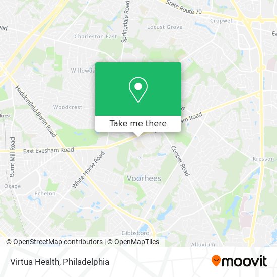 Virtua Health map