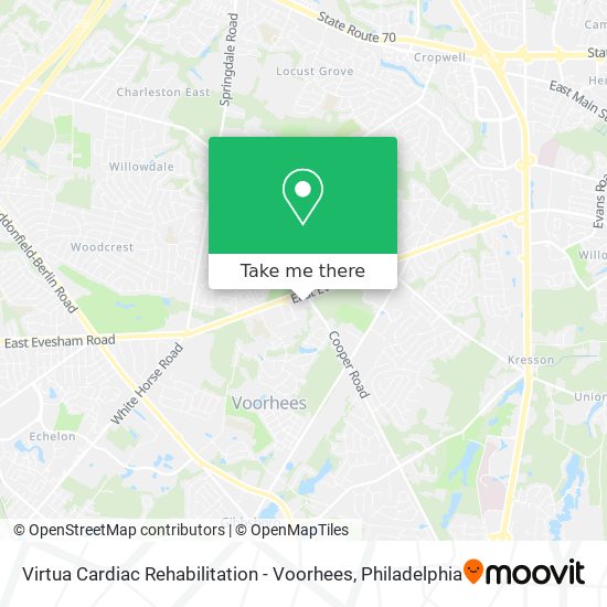 Virtua Cardiac Rehabilitation - Voorhees map