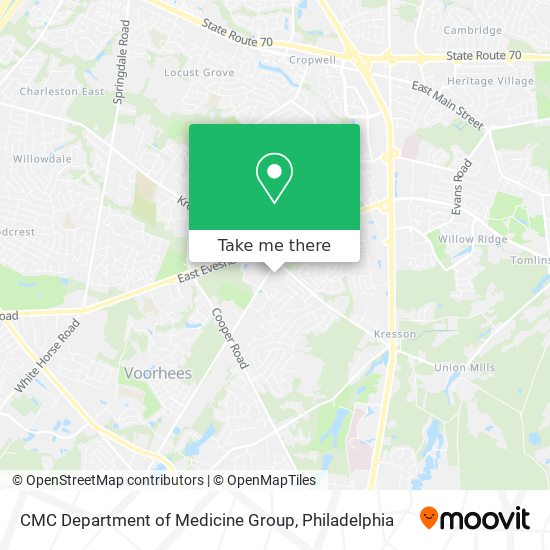 CMC Department of Medicine Group map