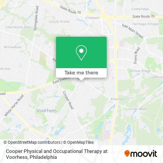Cooper Physical and Occupational Therapy at Voorhess map