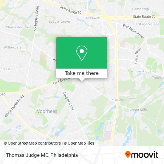 Thomas Judge MD map