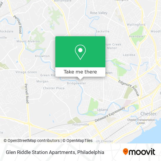 Mapa de Glen Riddle Station Apartments