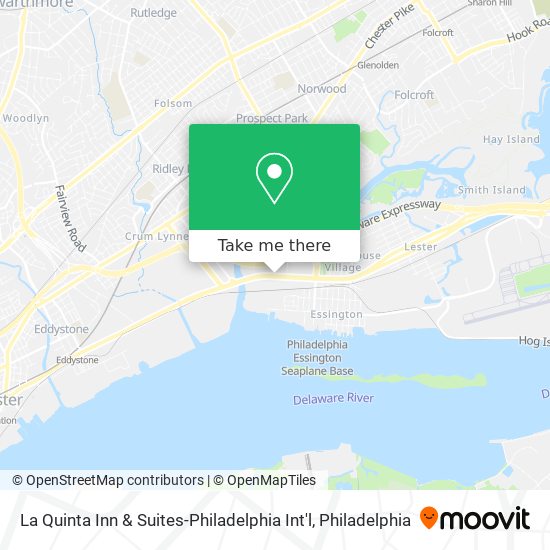 Mapa de La Quinta Inn & Suites-Philadelphia Int'l