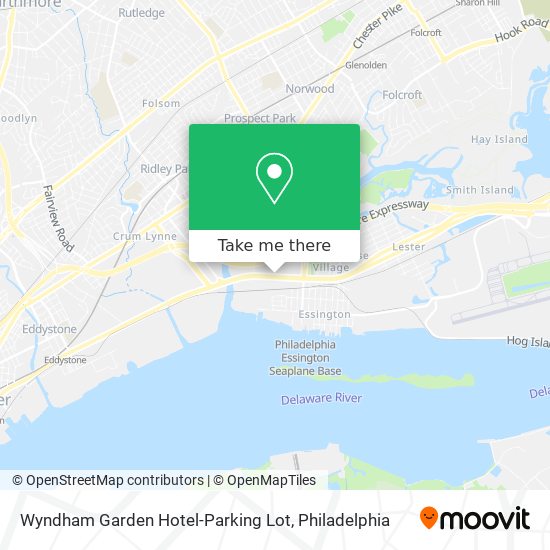 Mapa de Wyndham Garden Hotel-Parking Lot