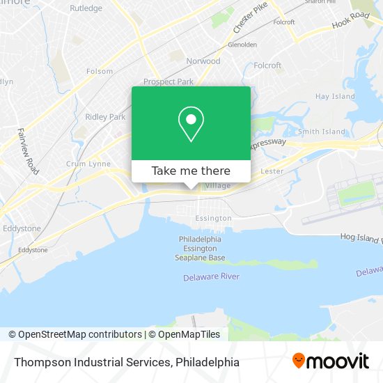 Thompson Industrial Services map