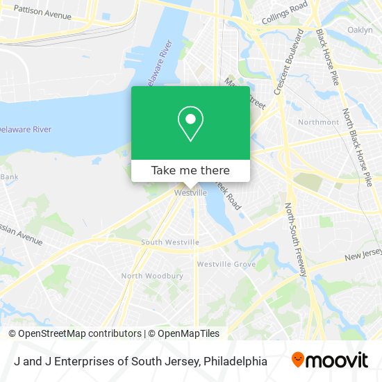 J and J Enterprises of South Jersey map