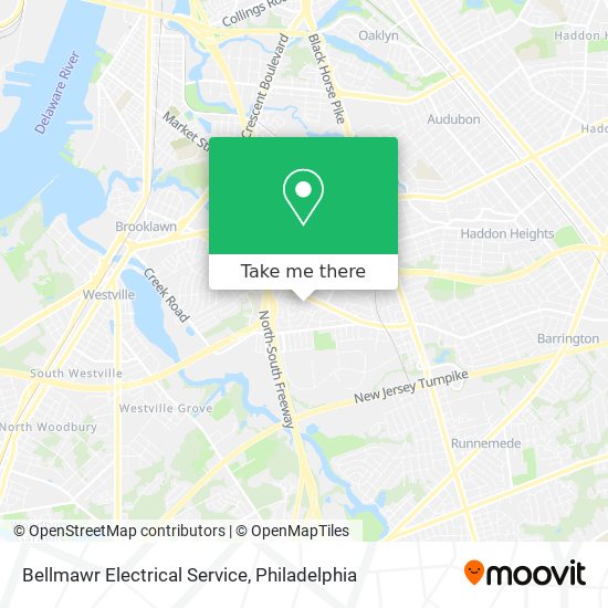 Bellmawr Electrical Service map
