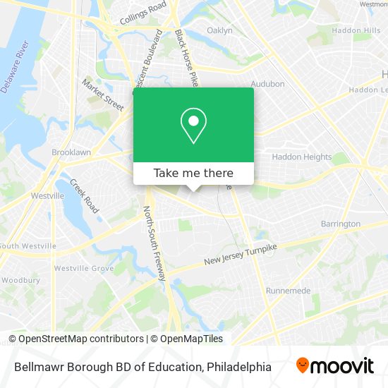 Bellmawr Borough BD of Education map