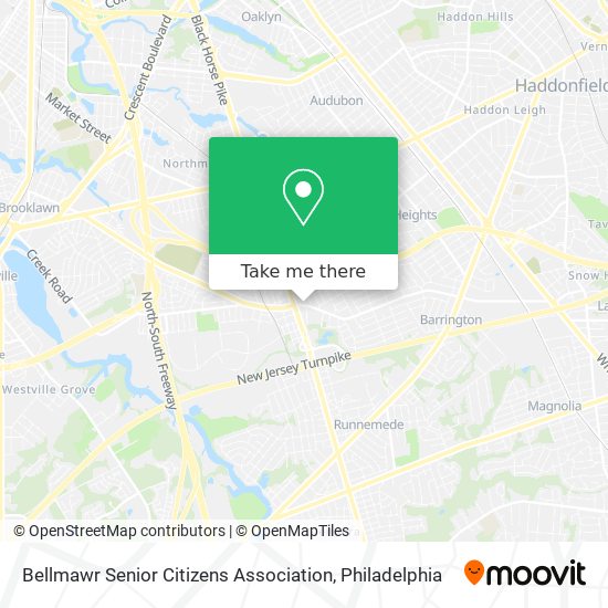 Bellmawr Senior Citizens Association map