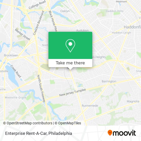 Enterprise Rent-A-Car map