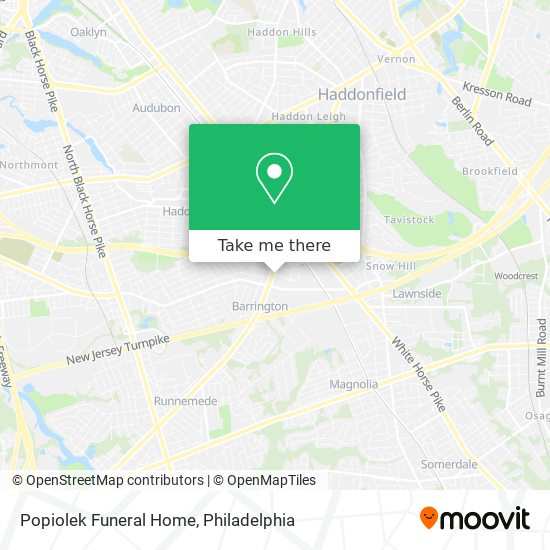 Mapa de Popiolek Funeral Home