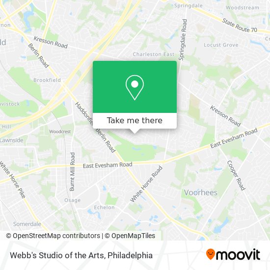 Mapa de Webb's Studio of the Arts