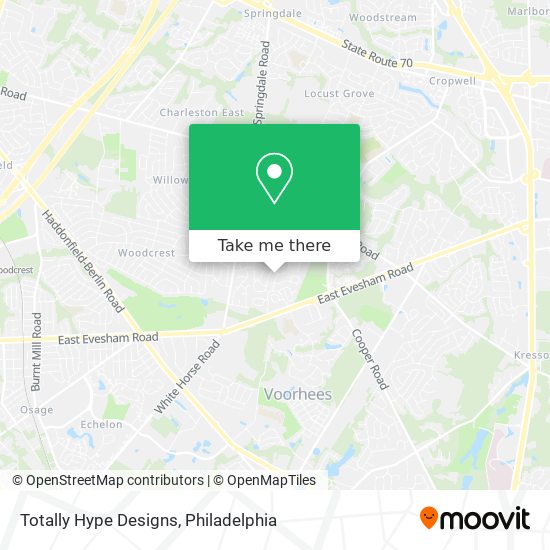 Mapa de Totally Hype Designs