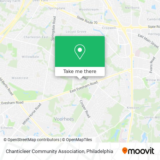 Chanticleer Community Association map