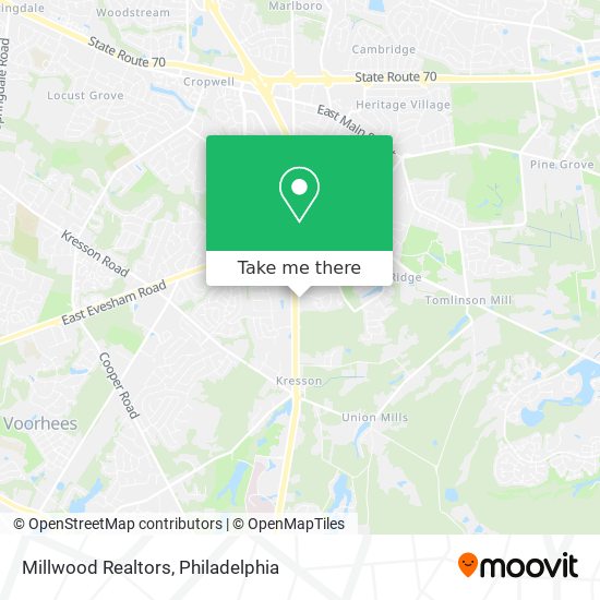 Millwood Realtors map