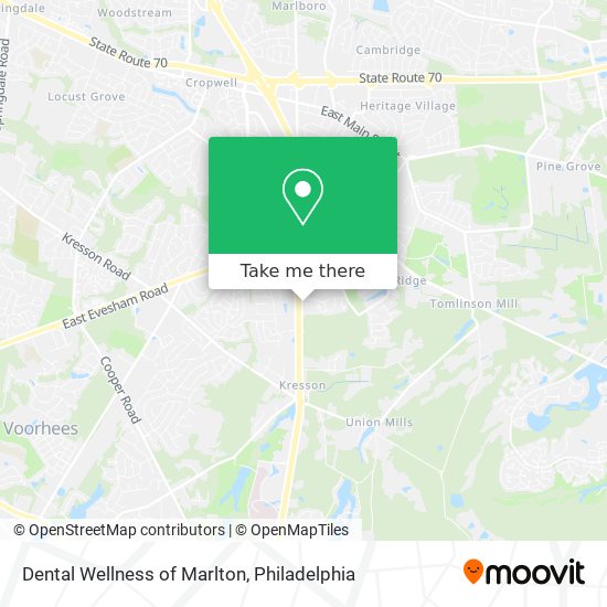 Dental Wellness of Marlton map