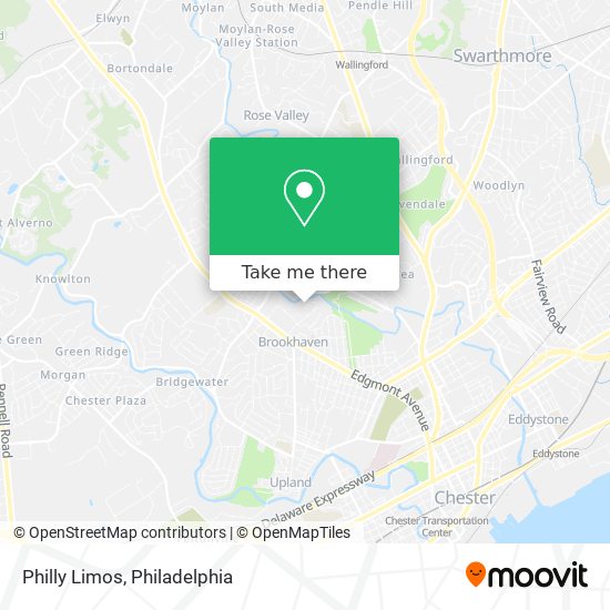 Philly Limos map