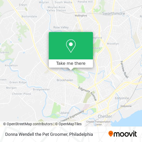 Donna Wendell the Pet Groomer map