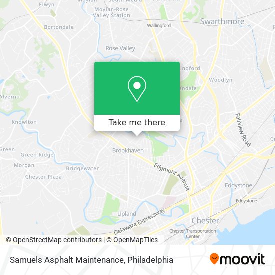 Samuels Asphalt Maintenance map