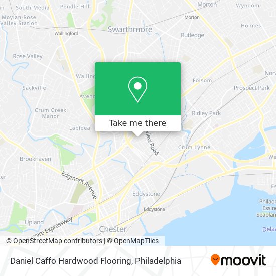 Mapa de Daniel Caffo Hardwood Flooring