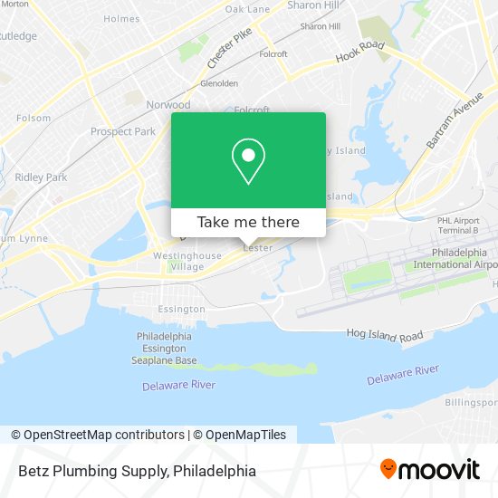 Mapa de Betz Plumbing Supply