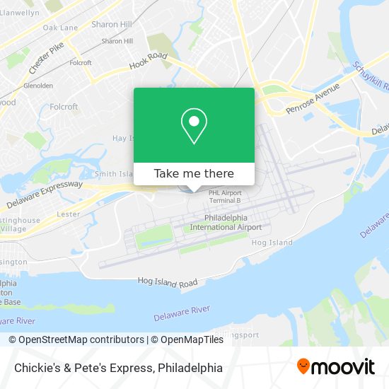 Chickie's & Pete's Express map