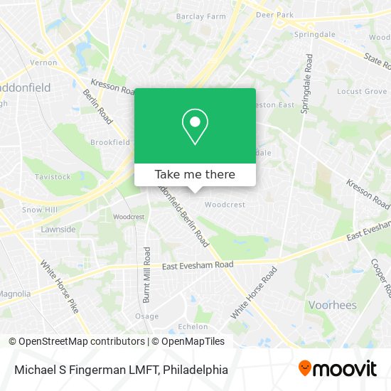 Mapa de Michael S Fingerman LMFT
