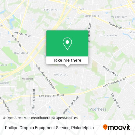 Phillips Graphic Equipment Service map